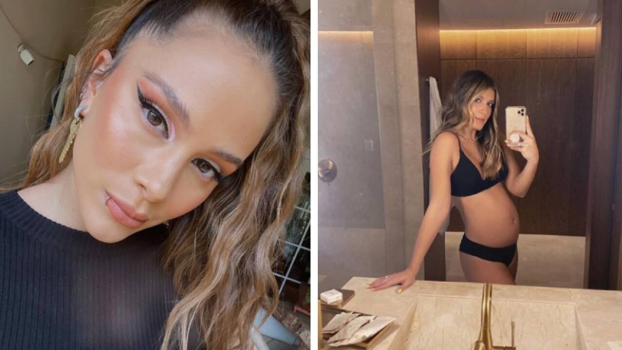 La cantante Greeicy Rendón y la presentadora Laura Tobón celebrarán su primer día de la Madre. Foto: Instagram @greeicy y @laura_tobon. Montaje SEMANA.