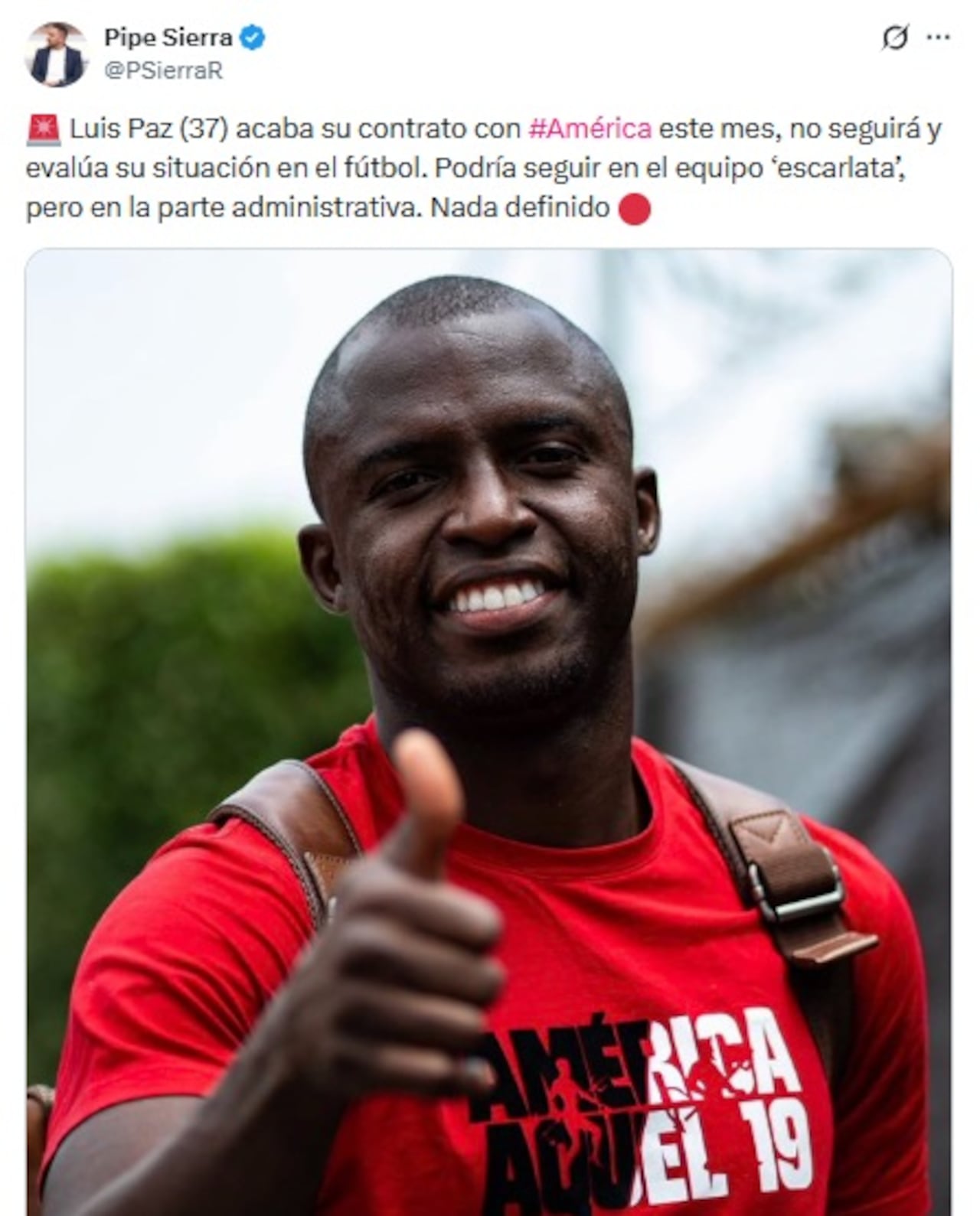 Pantallazo X: @PSierraR