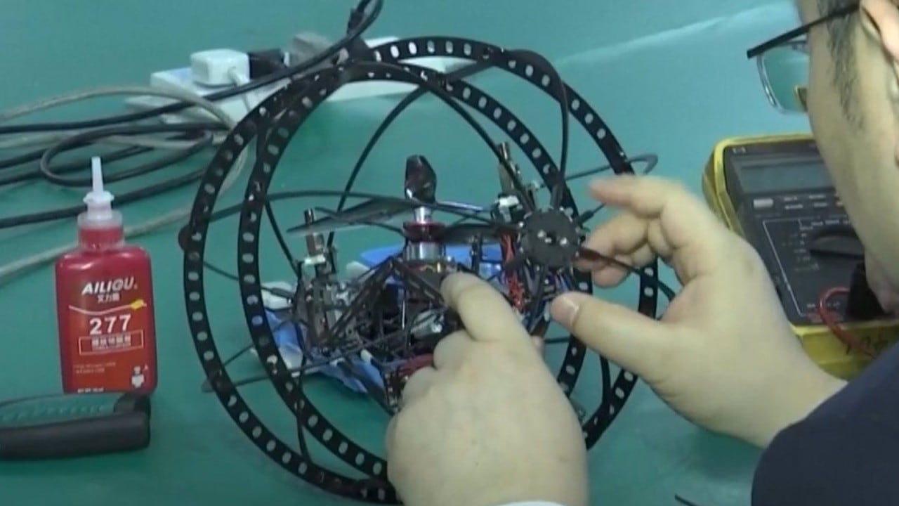 China presentó un dron aire-tierra para la exploración de Marte.