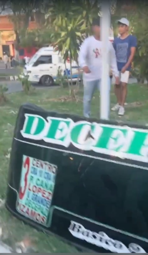 Accidente de tránsito en el barrio Decepaz, oriente de Cali.