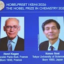 De izquierda a derecha: el francés Henri Kagan y el japonés Kenso Soai.