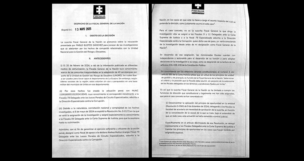 Documentos en poder de SEMANA dejan claro que, aunque la fiscal Luz Adriana Camargo ha asegurado que las decisiones en torno al saqueo de la UNGRD son del resorte de los fiscales encargados del caso, en realidad es ella quien dicta la última palabra.