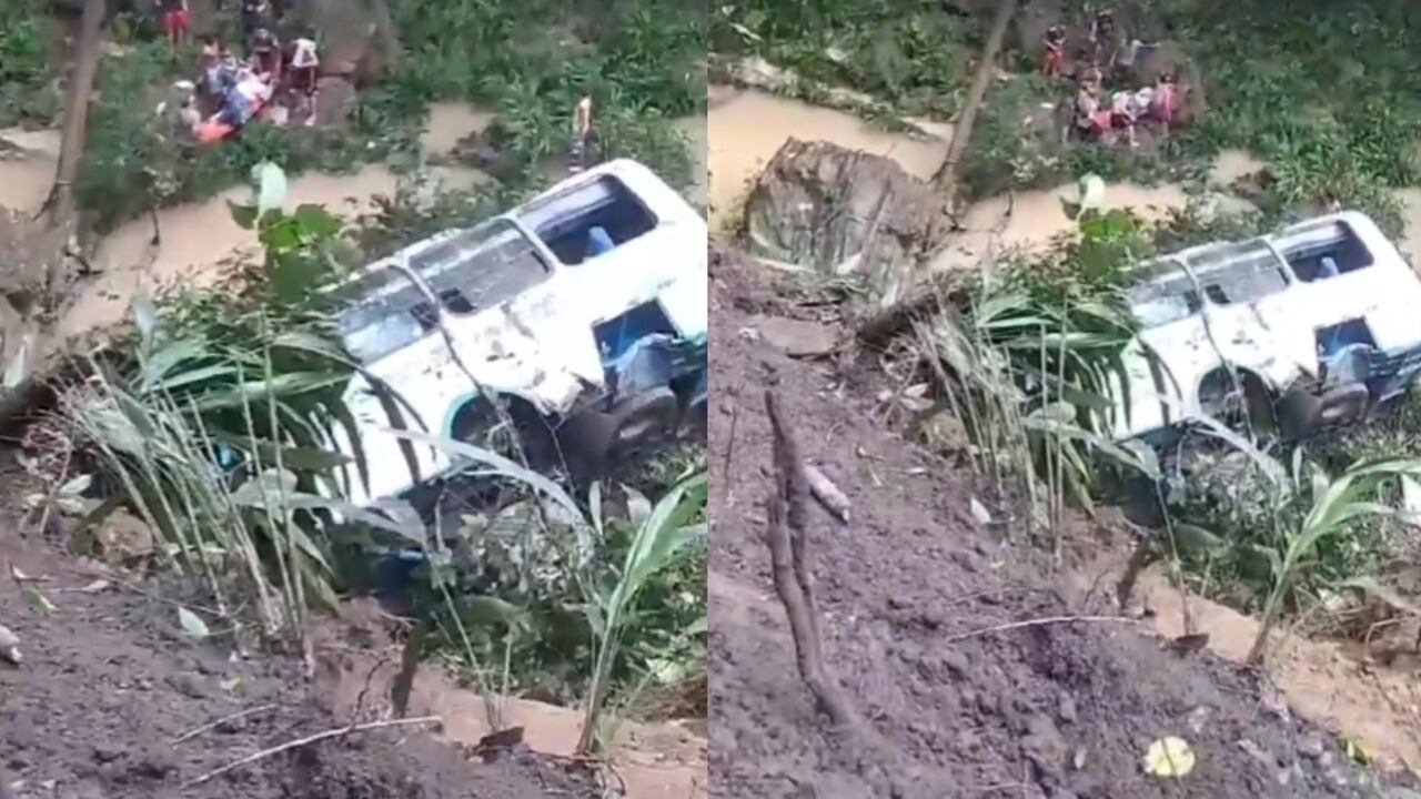 El bus cayó a un abismo en la zona del Catatumbo.