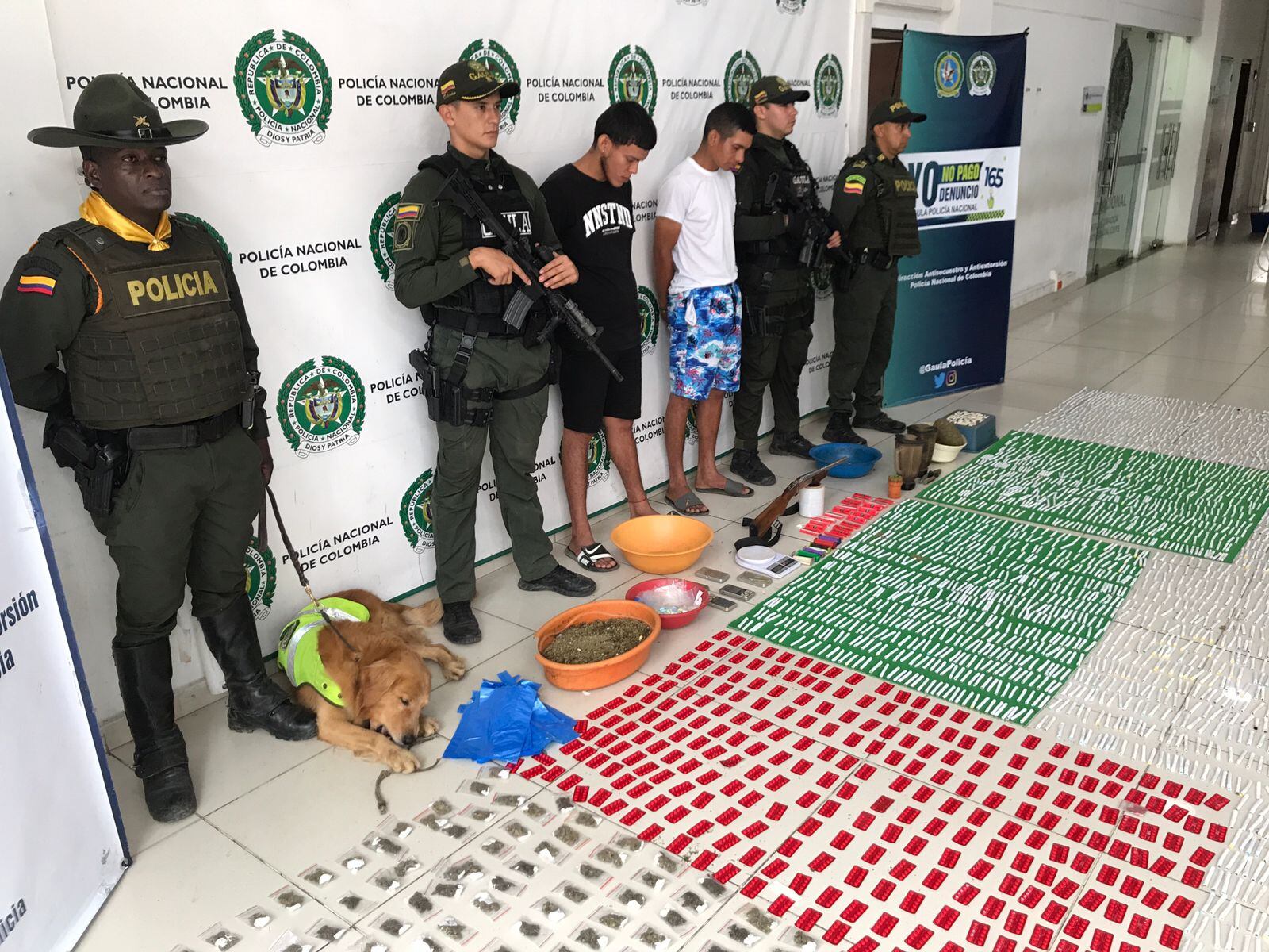 Los hombres eran los encargados de custodiar y distribuir el estupefaciente en Bucaramanga.