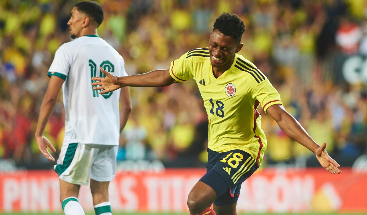 Mateo Casierra puso el único tanto del triunfo de Colombia ante Irak.