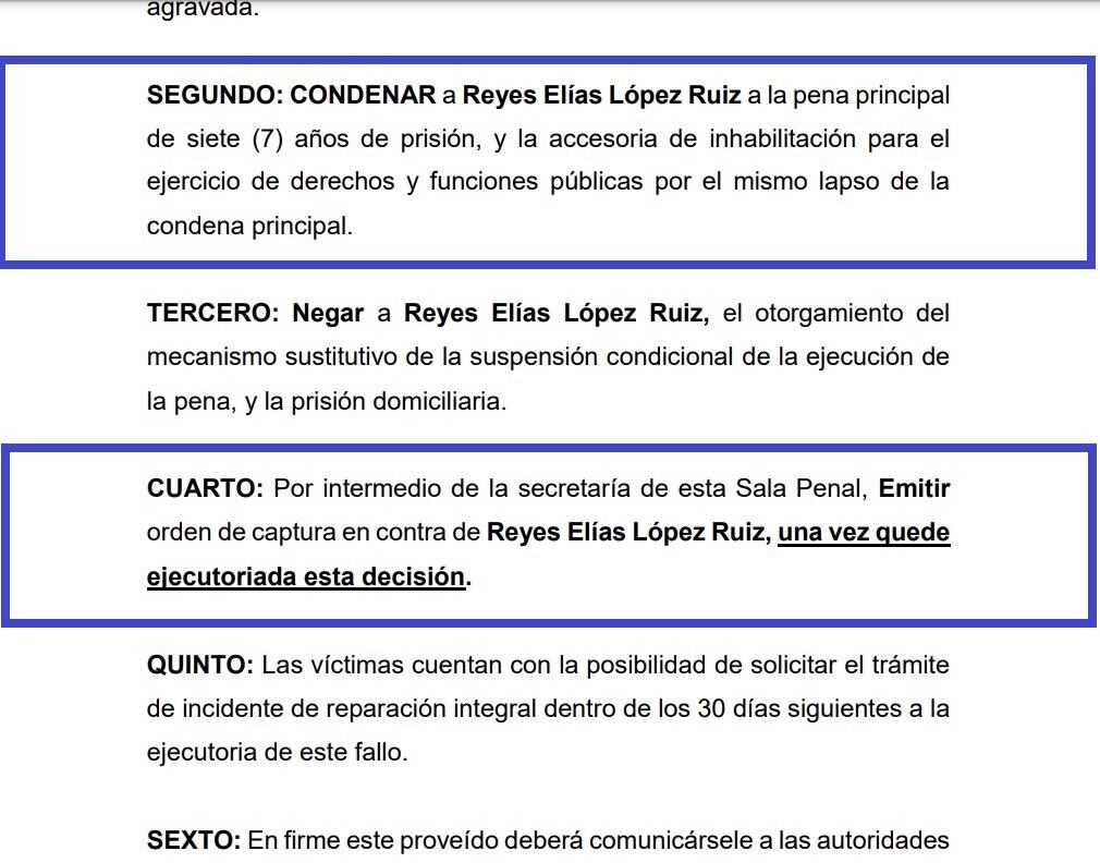 Esta es la condena contra Reyes Elías López Ruiz, padre de la exalcaldesa de Bogotá, Claudia López.c