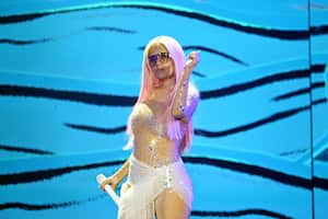 ATLANTA, GEORGIA - SEPTEMBER 21: Singer Karol G performs in concert during her "Mañana Será Bonito" tour at Mercedes-Benz Stadium on September 21, 2023 in Atlanta, Georgia. (Photo by Paras Griffin/Getty Images)