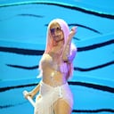 ATLANTA, GEORGIA - SEPTEMBER 21: Singer Karol G performs in concert during her "Mañana Será Bonito" tour at Mercedes-Benz Stadium on September 21, 2023 in Atlanta, Georgia. (Photo by Paras Griffin/Getty Images)