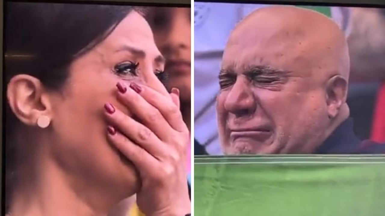 Hinchas de Irán lloraron al escuchar su himno en Qatar 2022.