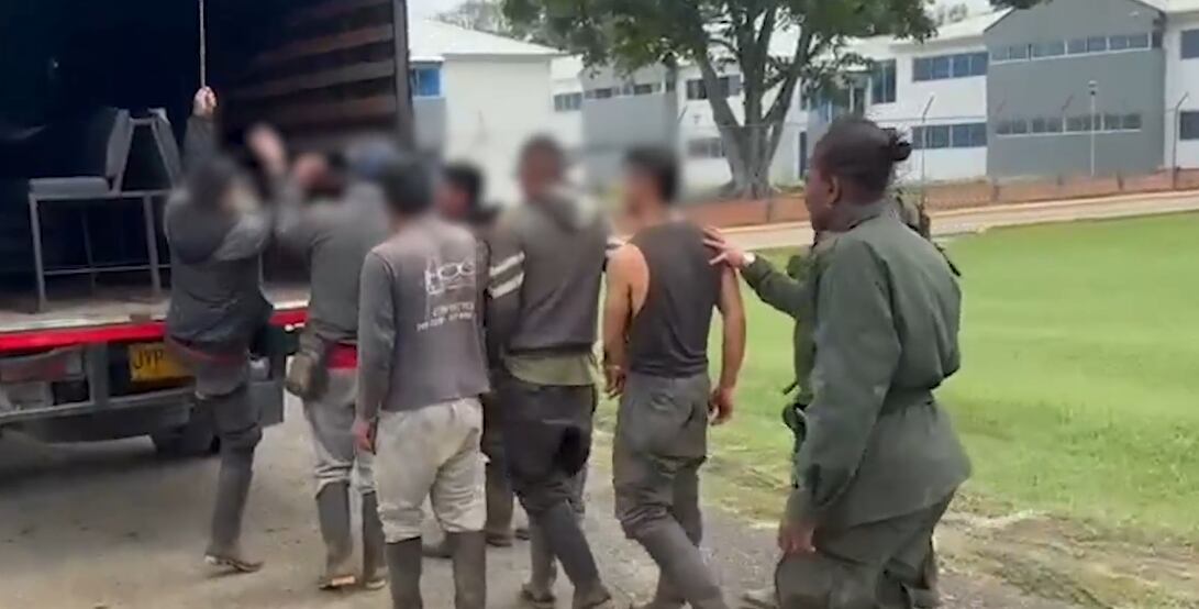 Once personas fueron capturadas por minería ilegal en el parque natural Los Farallones, en Cali.