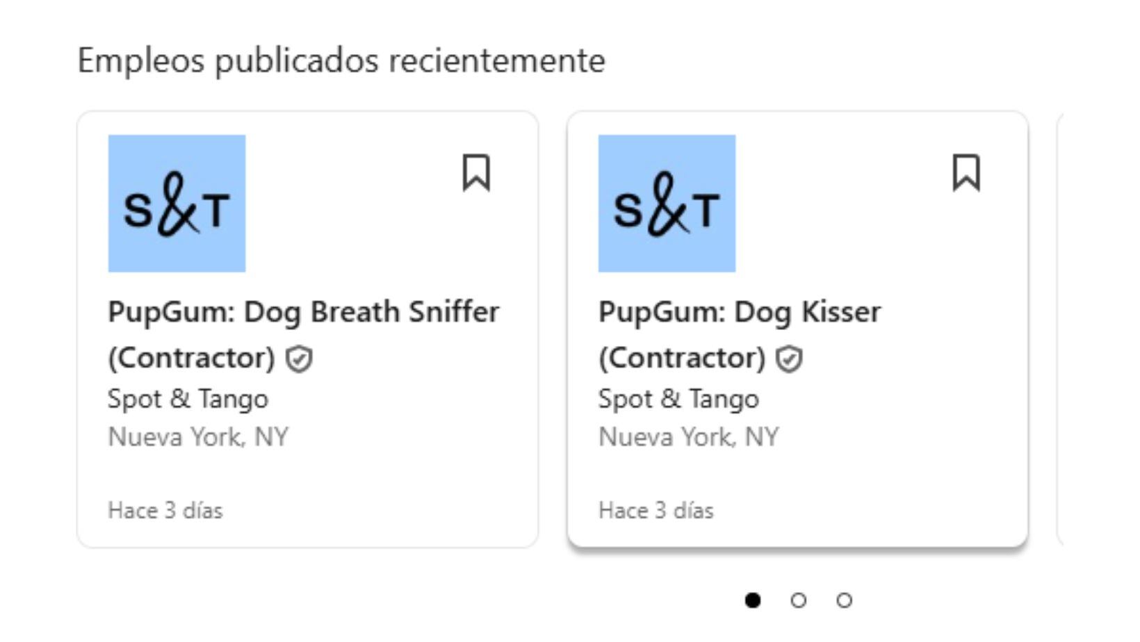 Ofertas de empleo inusuales