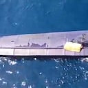 Semisumergible interceptado en el Pacífico.