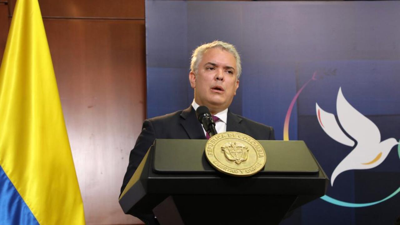 Iván Duque presidente de Colombia habló sobre el ELN.