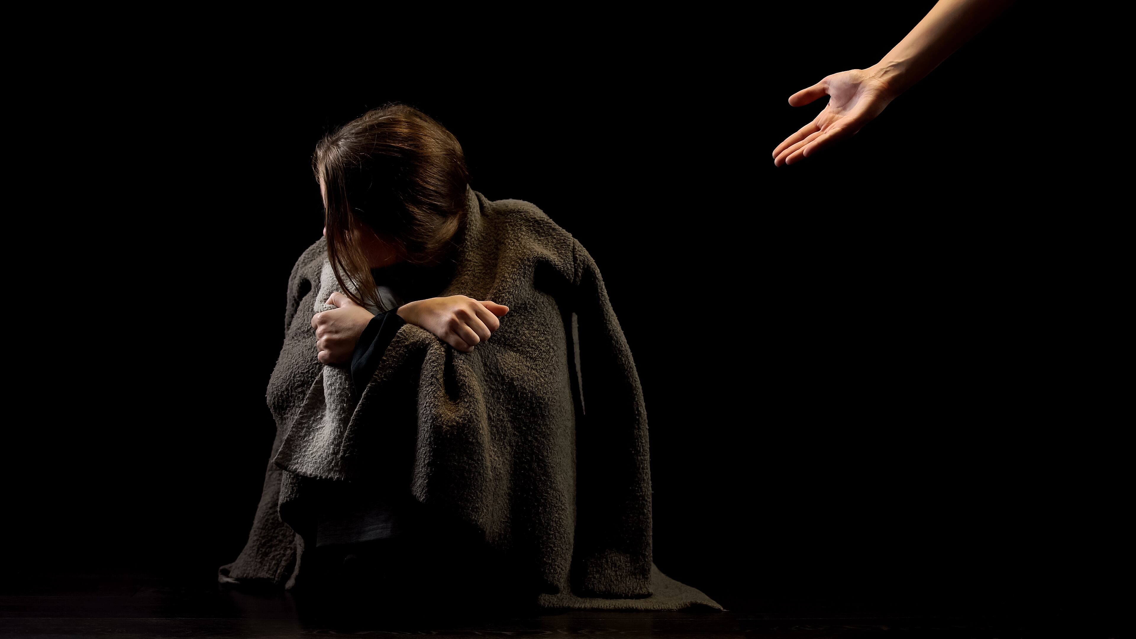 Mujer víctima de abuso