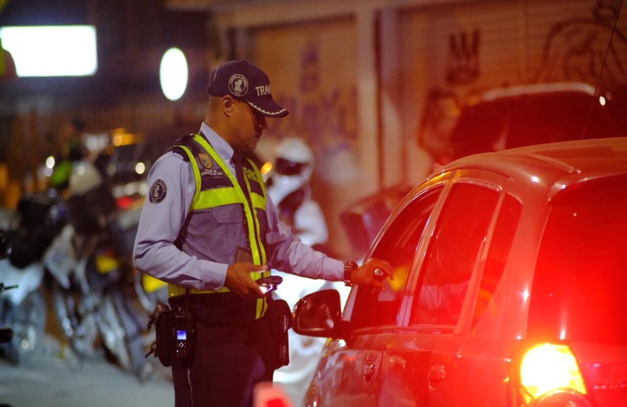 Controles de la Secretaría de Movilidad en la Feria de Cali.
