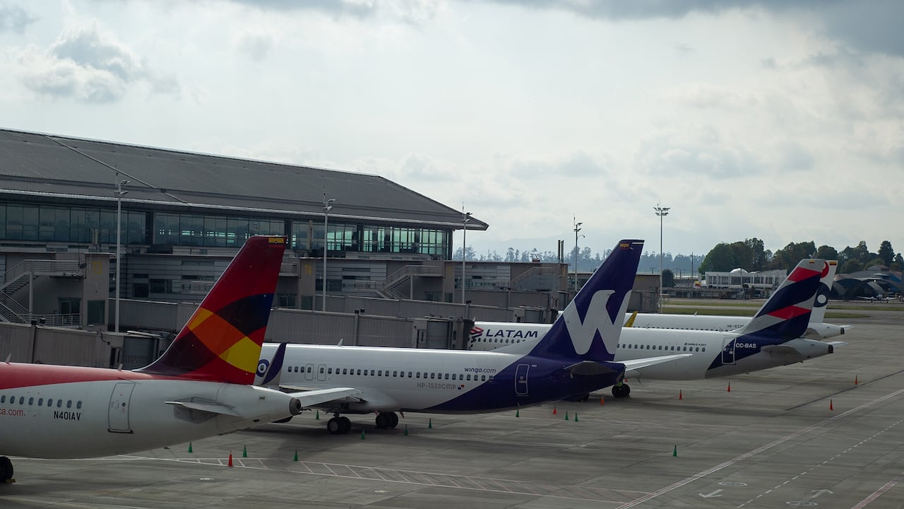 Aeropuerto El Dorado en Bogotá.