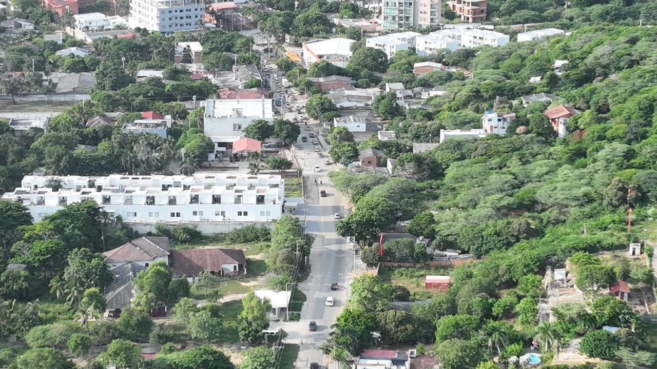 Vista general del municipio de Puerto Colombia, Atlántico.