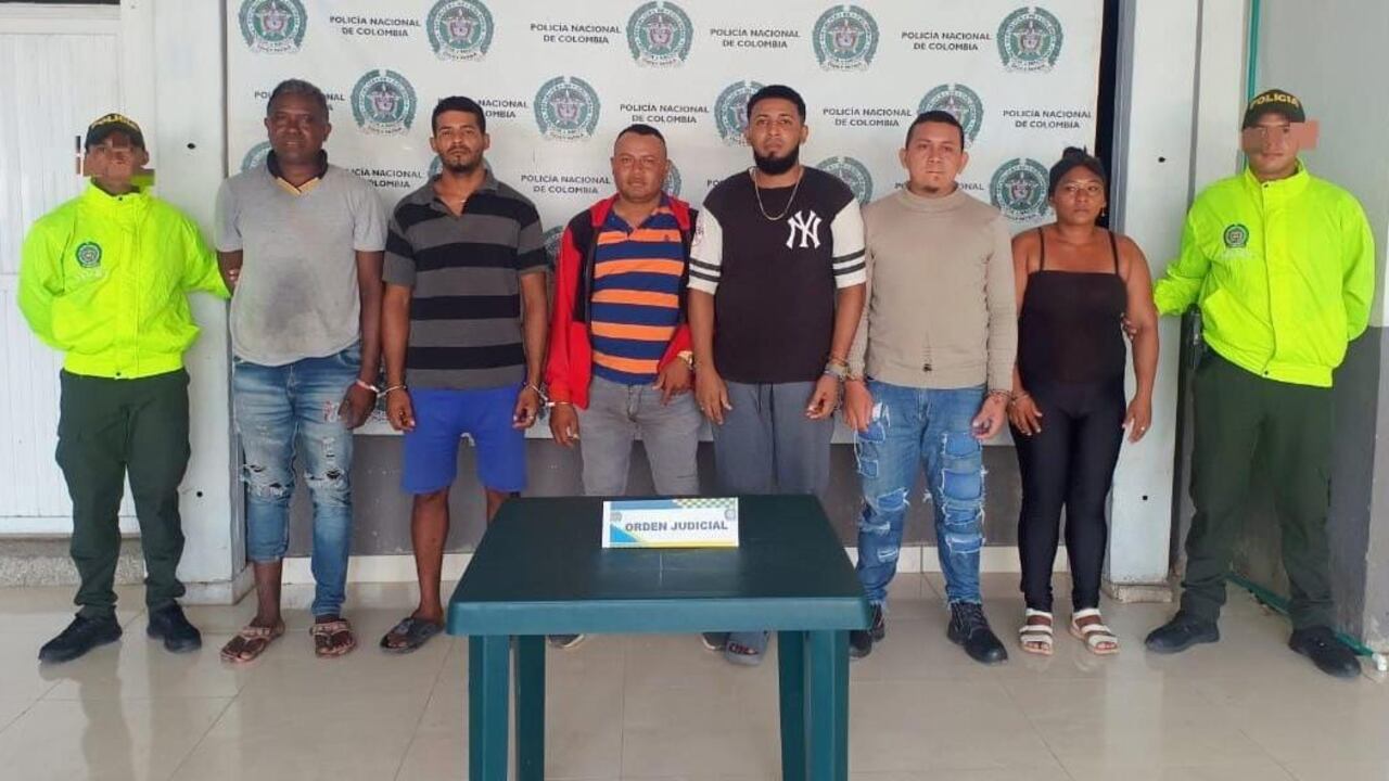 Capturados en el departamento de Bolívar.