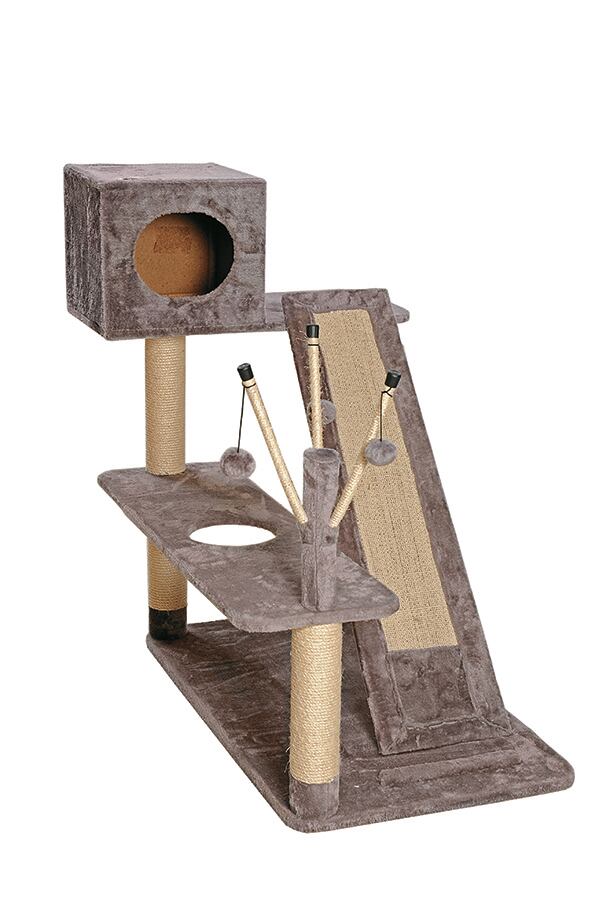 Ponerles gimnasios a los gatos los hace felices. 