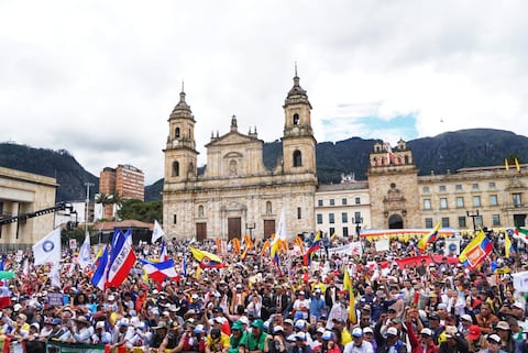 Plaza de Bolívar este 1 de mayo.