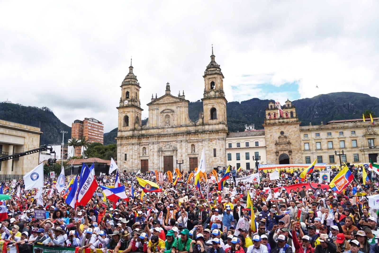 Plaza de Bolívar este 1 de mayo.