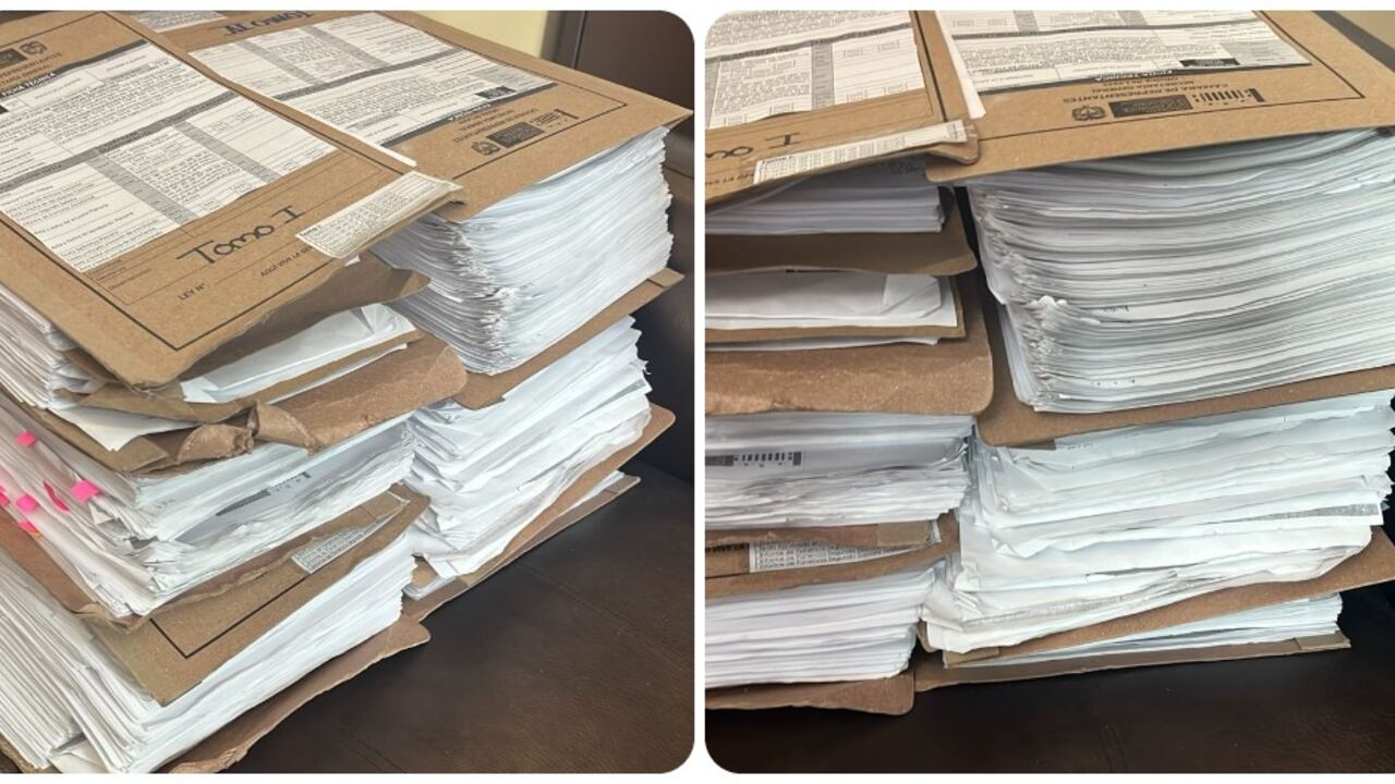 Folios que fueron entregados al Senado para el tercer debate de la reforma a la salud.