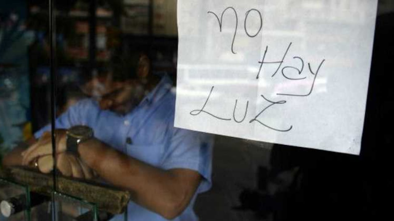 Apagones en Caracas. Foto: AFP