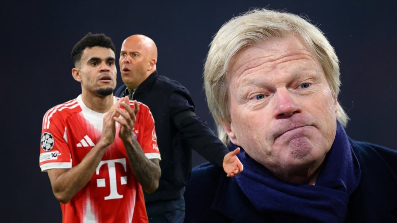 Luis Díaz, Arne Slot, DT de Liverpool y Oliver Kahn, gloria del Bayern Múnich. El exarquero habló del colombiano y su gran año.