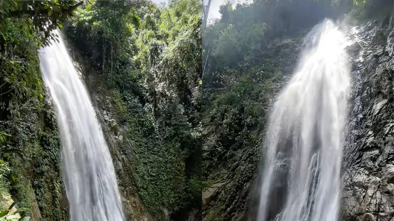 Así es el recorrido para llegar a la Cascada El Tagual, en Antioquia.