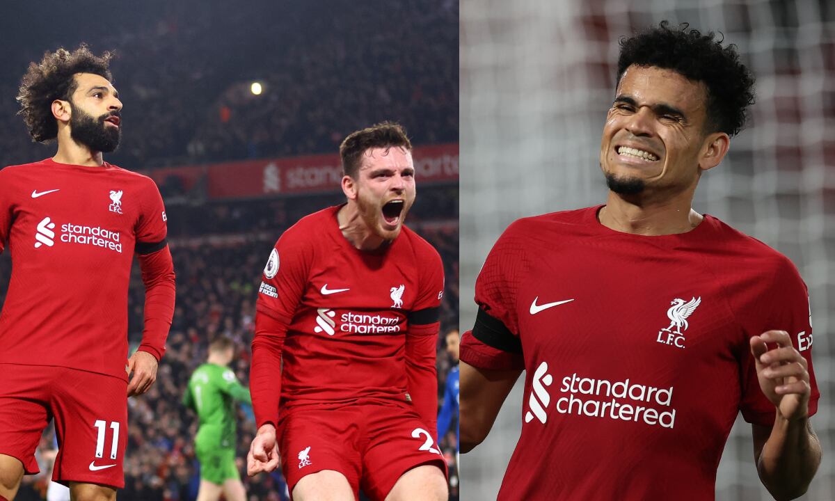 Liverpool, Luis Díaz. Foto: REUTERS/Carl Recine//Getty Images/Ian MacNicol