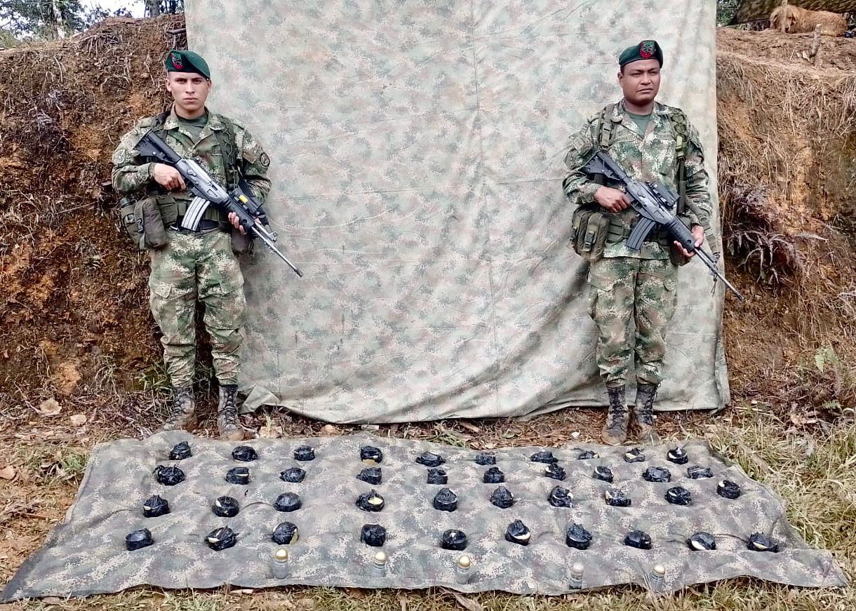 Los explosivos pertenecían a la disidencia Carlos Patiño de las Farc.