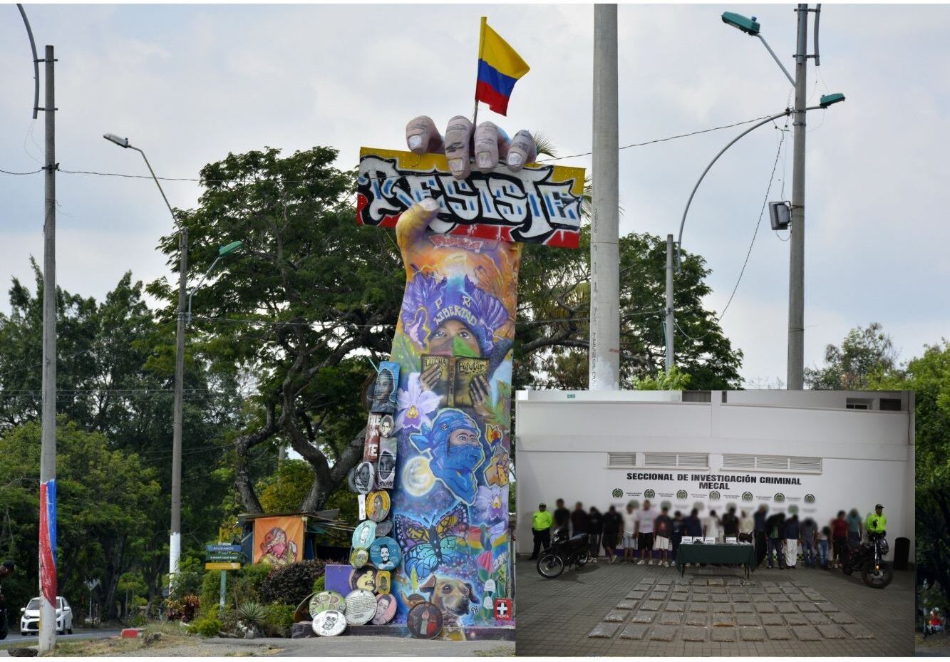 Microtráfico en el Monumento a la Resistencia en Cali
