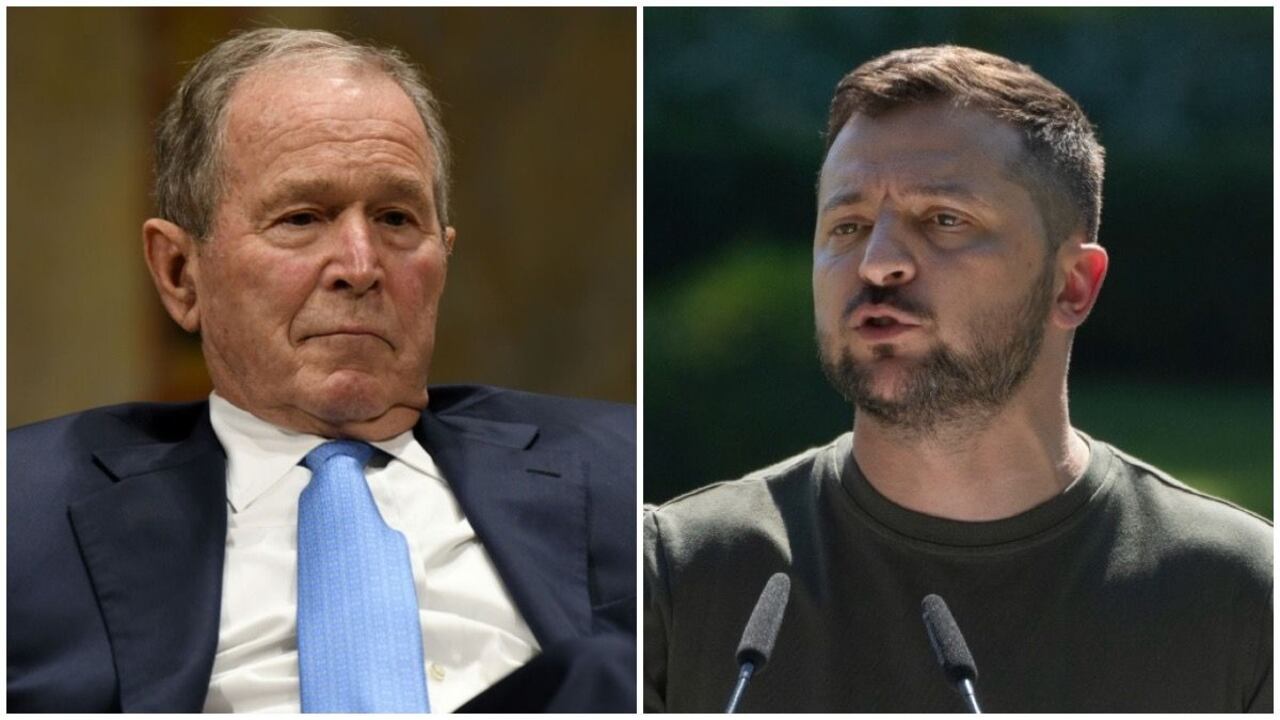 Bush y Zelenski