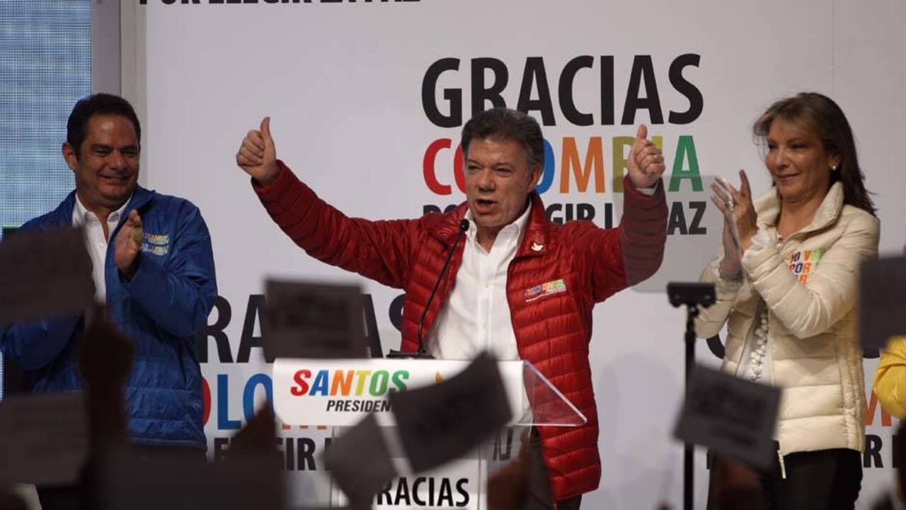 Juan Manuel Santos fue reelegido en la campaña del 2014