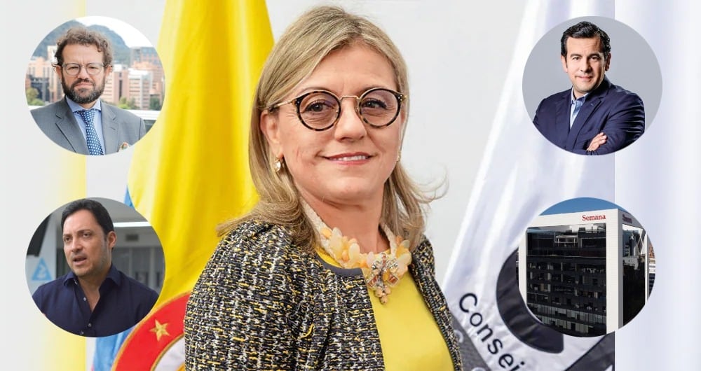 En el centro de la imagen, la magistrada Fabiola Márquez.