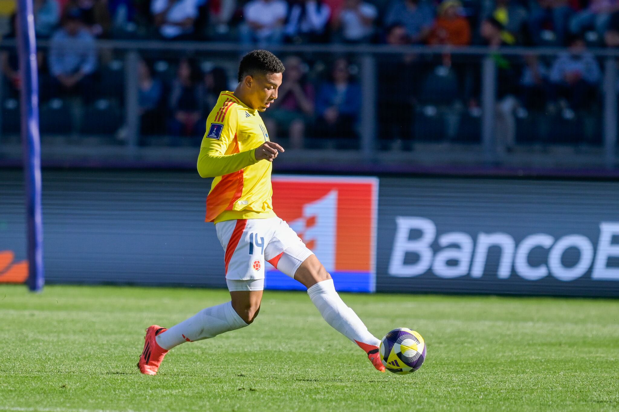 Imagen del partido entre Colombia y Noruega por la fecha 2 del Grupo F de la Copa del Mundo Sub-20 de 2025.