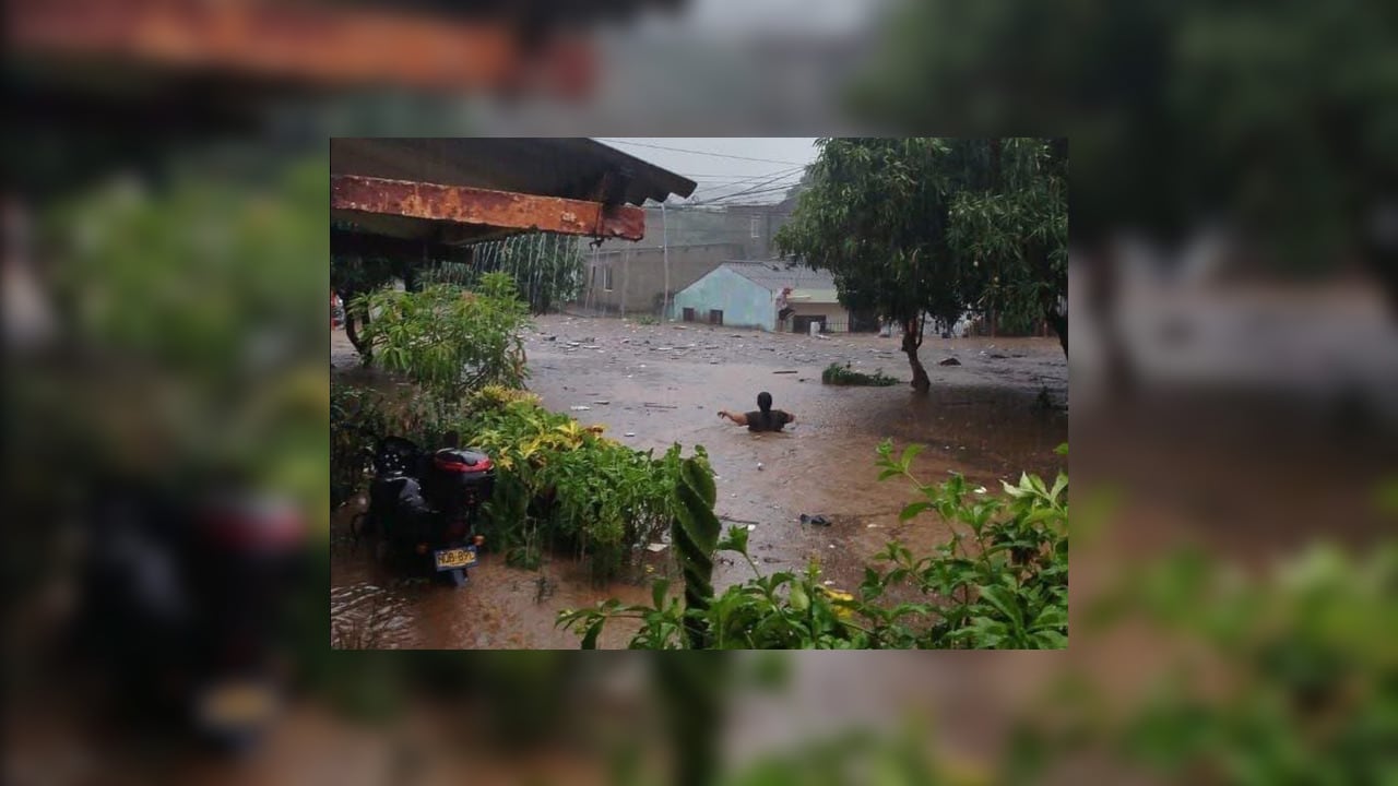 Foto de las inundaciones en Santa Marta