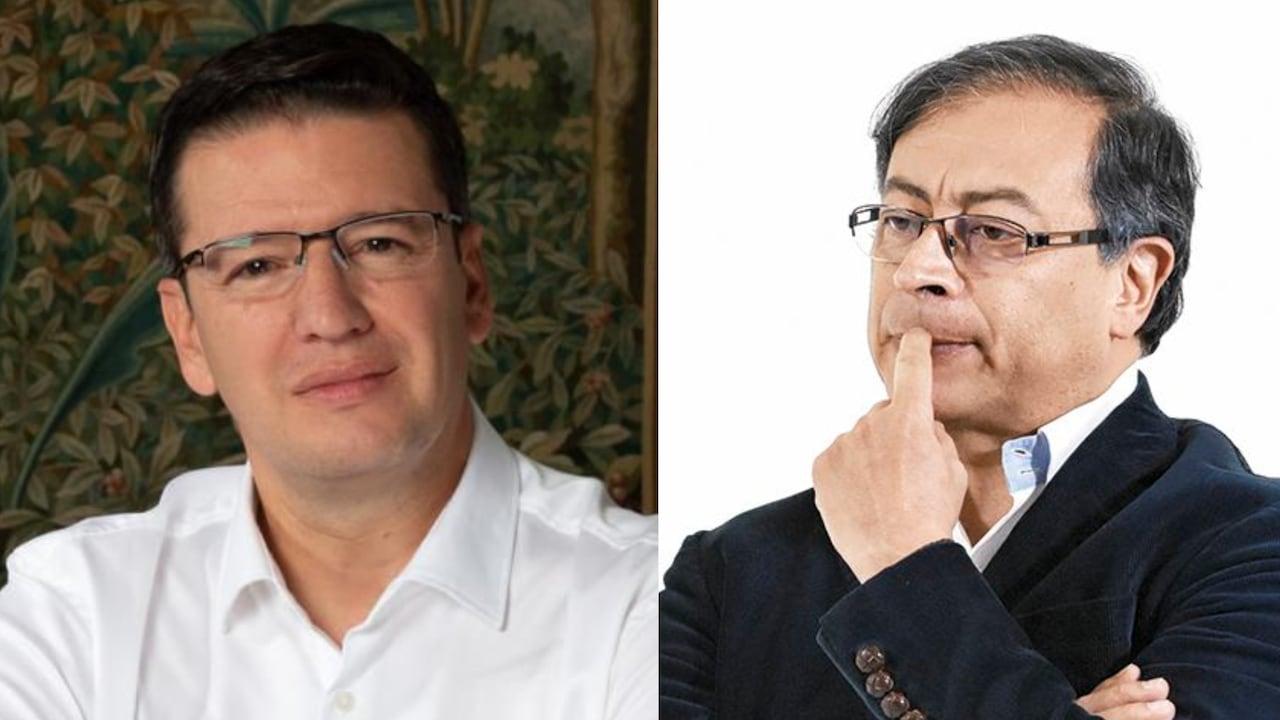 Germán Bahamón, nuevo gerente de FedeCafeteros, y el presidente Gustavo Petro.