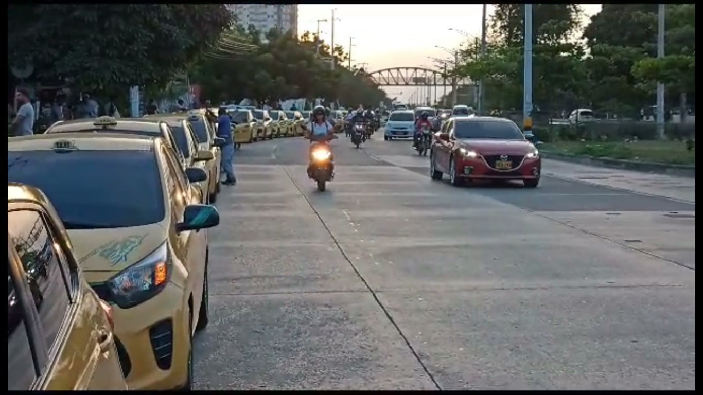 Paro de taxistas en Cartagena