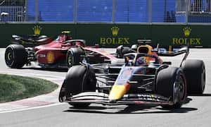 Red Bull Racing Max Verstappen, of the Netherlands, waves to the crowd after winning the Canadian Grand Prix in Montreal on Sunday, June 19, 2022. (Jacques Boissinot//The Canadian Press via AP)