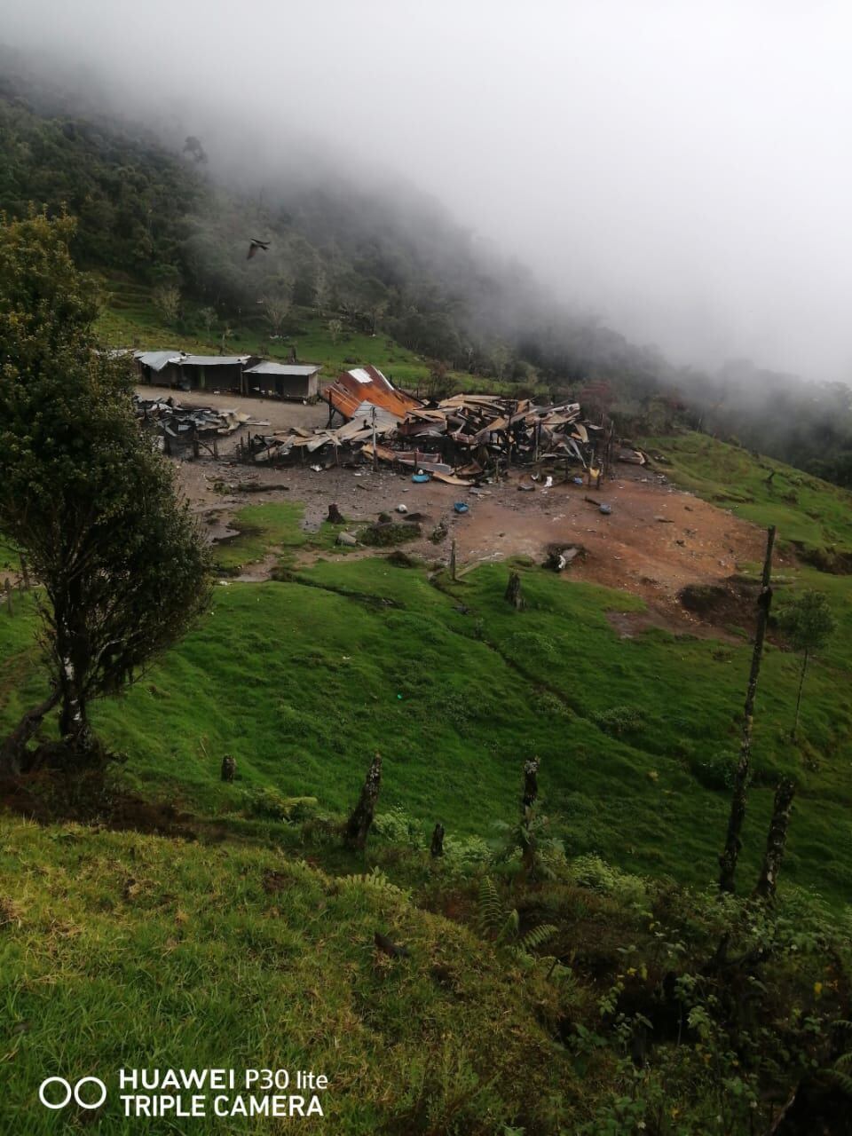 Vereda Bolivia, Argelia, Cauca. Después del ataque del EMC