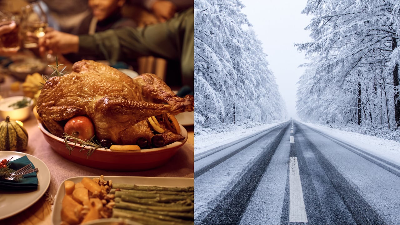 Las nevadas previstas podrían afectar los desplazamientos por carretera en varias regiones de Estados Unidos durante el feriado de Acción de Gracias