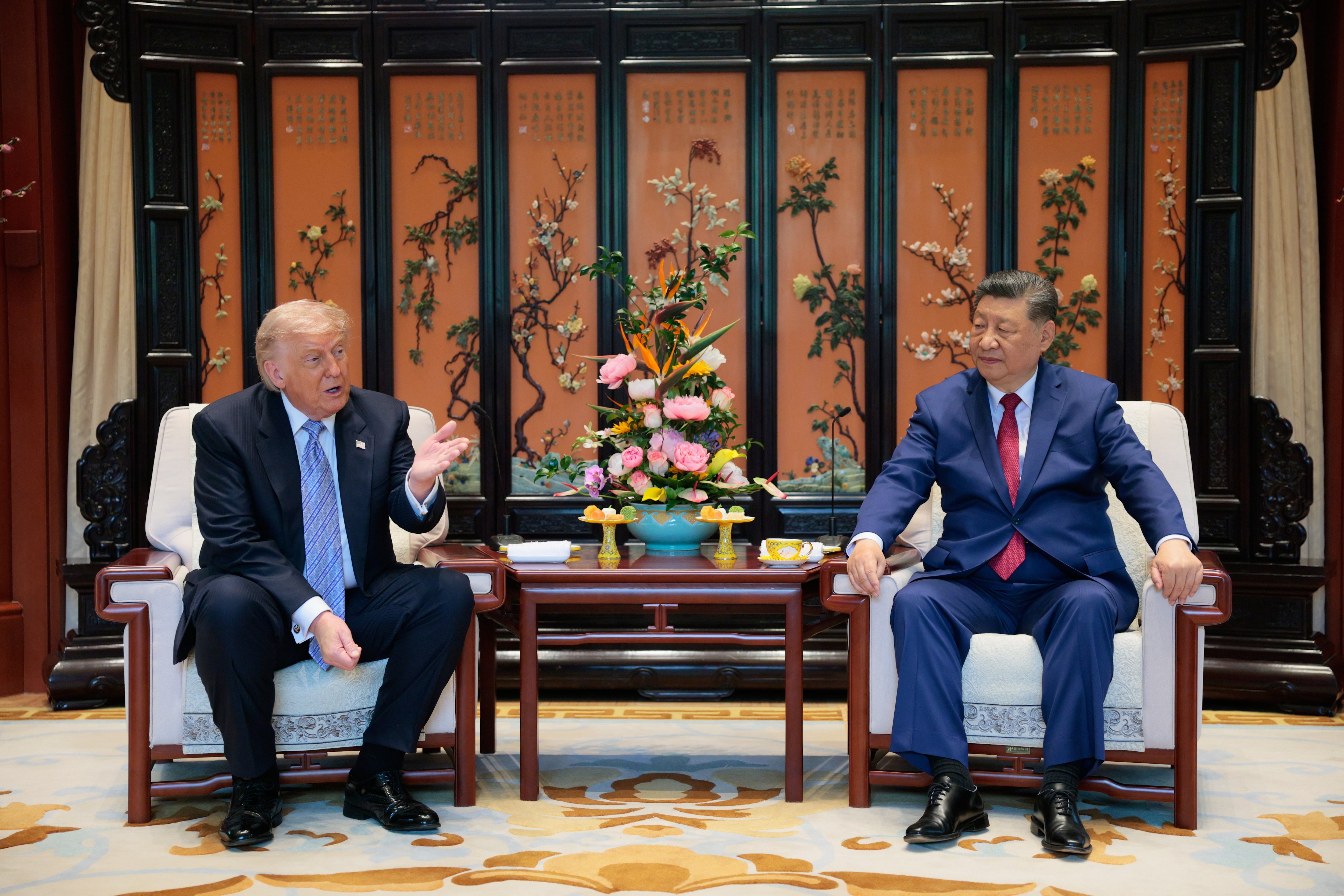 Xi Jiping y Donald Trump.
