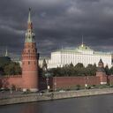 Walls of the Kremlin with the Grand Kremlin Palace and Cathedral behind, Moscow, Russia. David Clapp / Getty Images.