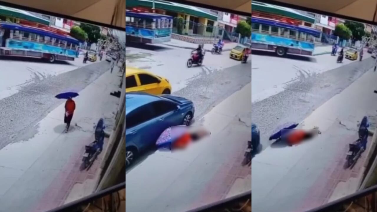 Mujer desmayada en Cartagena