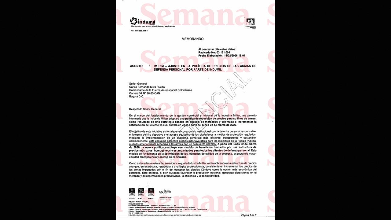 En este documento, el presidente de Indumil, el coronel (r) Juan Carlos Mazo, asegura que debe haber un acceso equitativo para los ciudadanos en los medios de protección regulados.