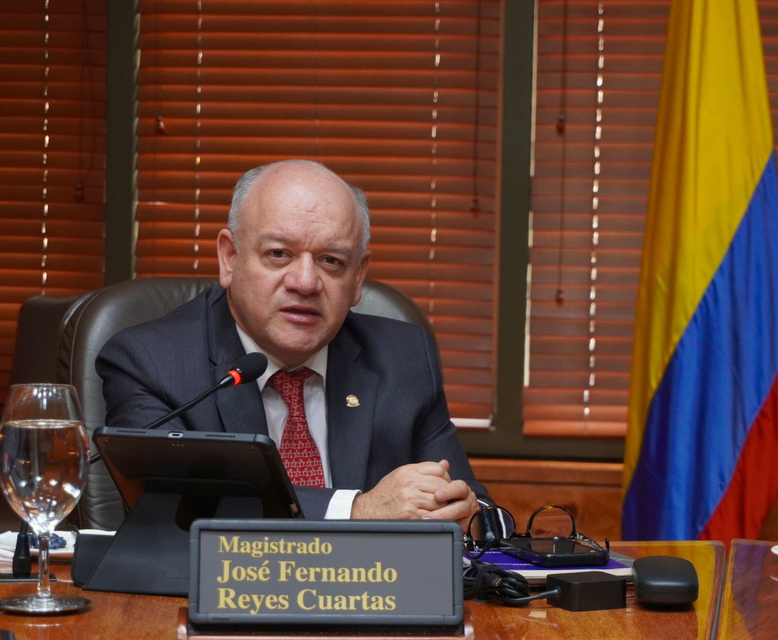 Magistrado José Fernando Reyes, presidente de la Corte Constitucional.