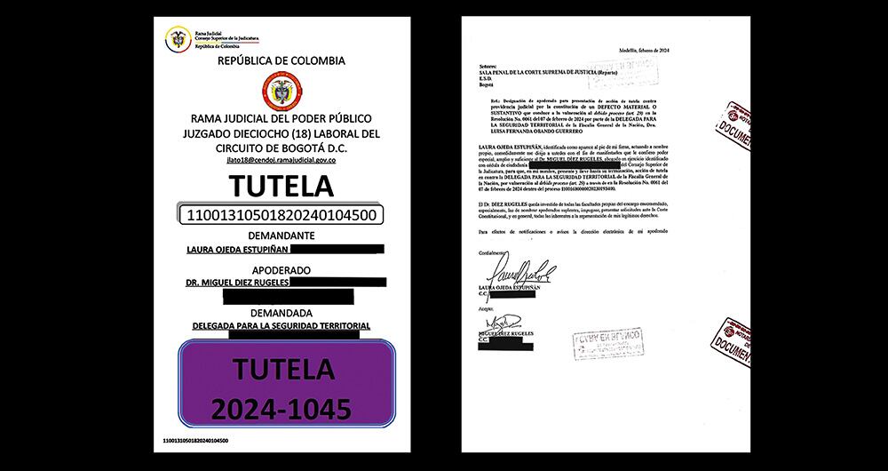 Tutela presentada ante la Corte Suprema de Justicia.