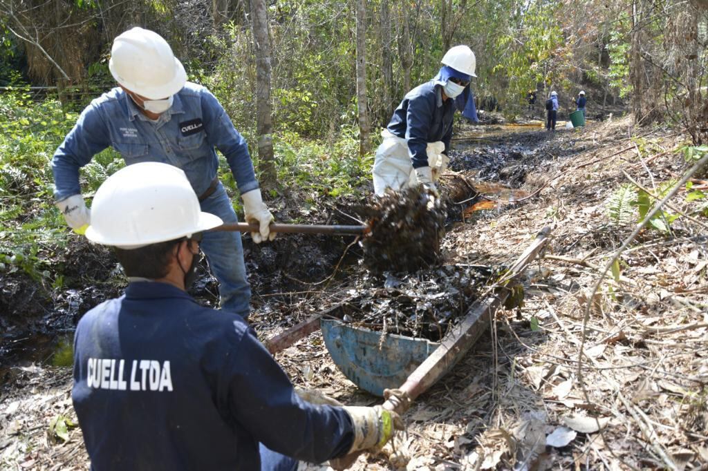 Derrame de petróleo en Santander