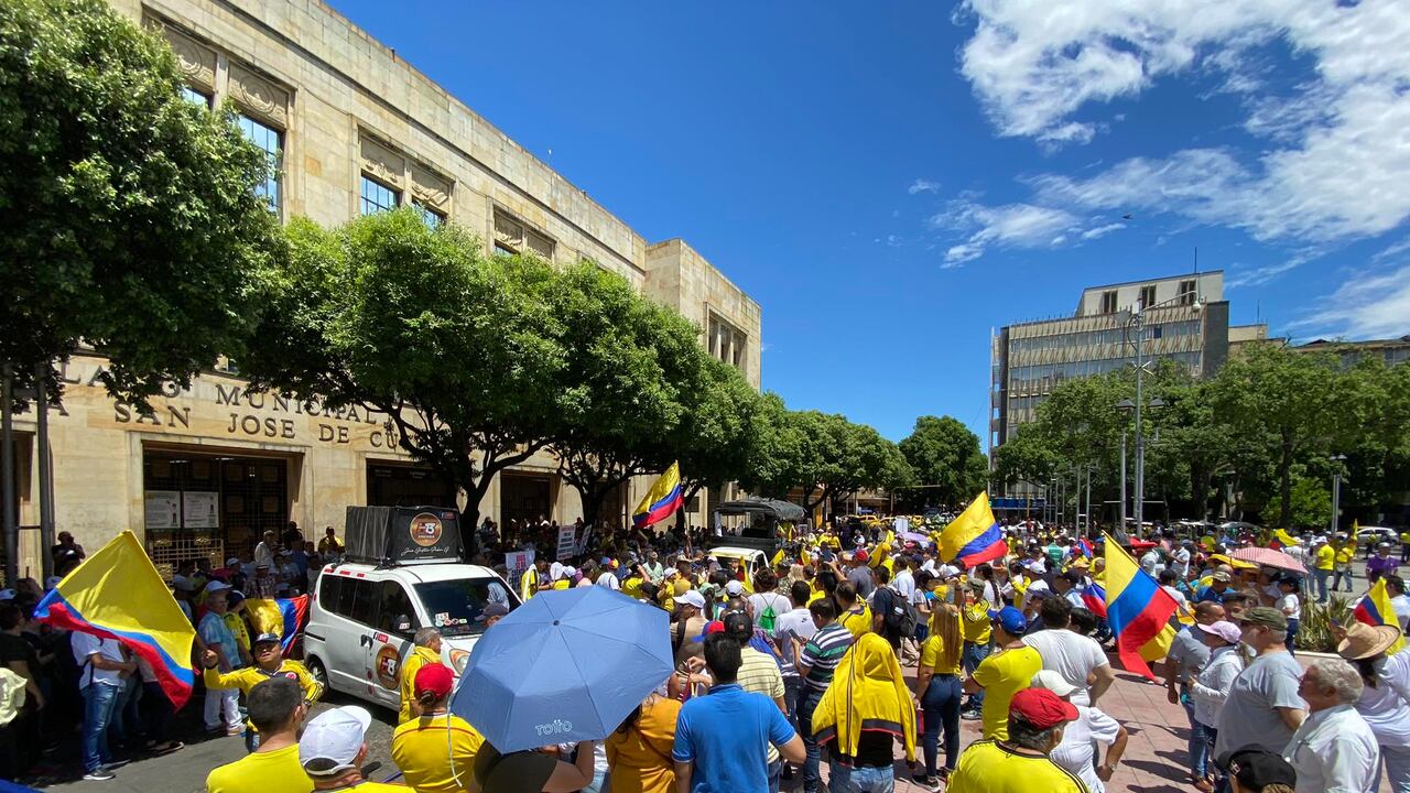 Parque Santander, en Cúcuta.